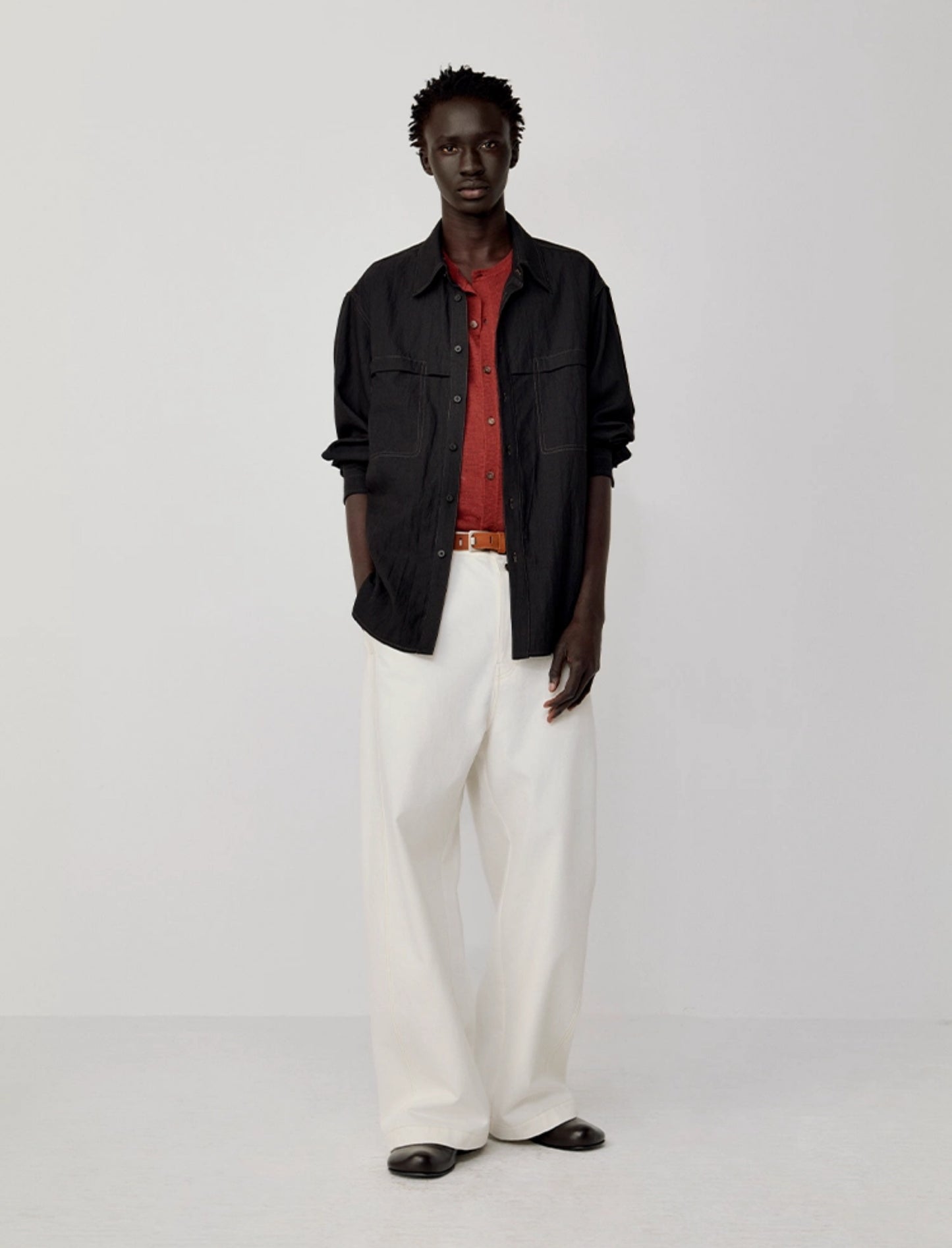 Shirt with patch pockets