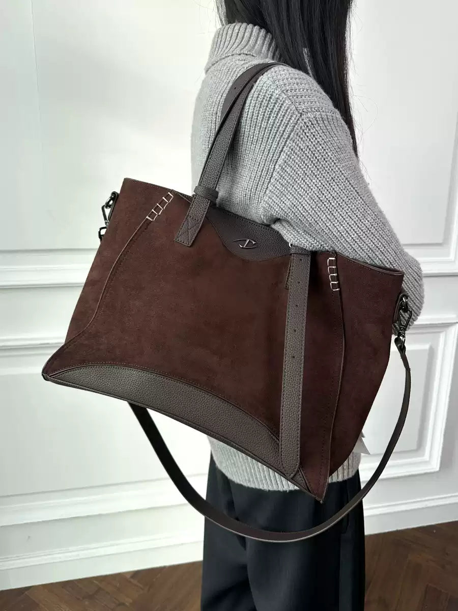 Suede Tote Bag