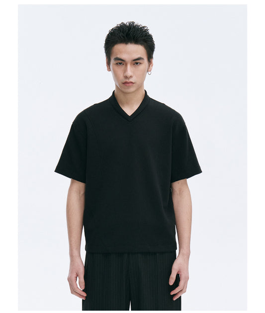 Deconstruction V-neck T-shirt