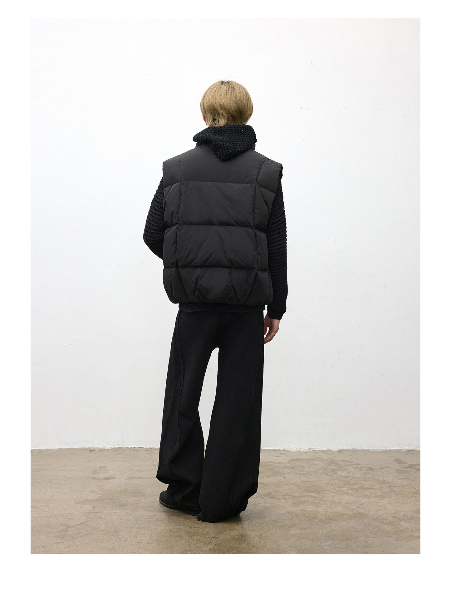 Pleated Wool Casual Pants