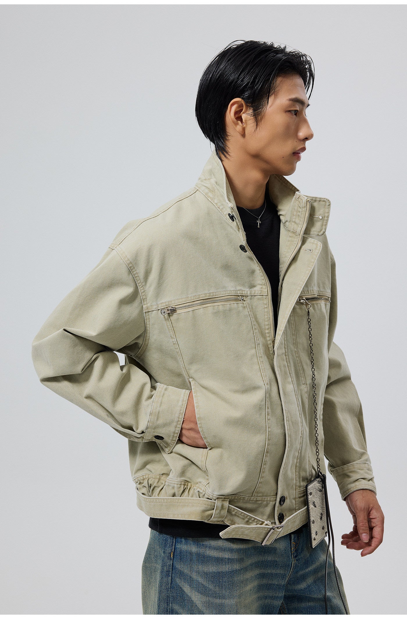 Stand Collar Harrington Jacket