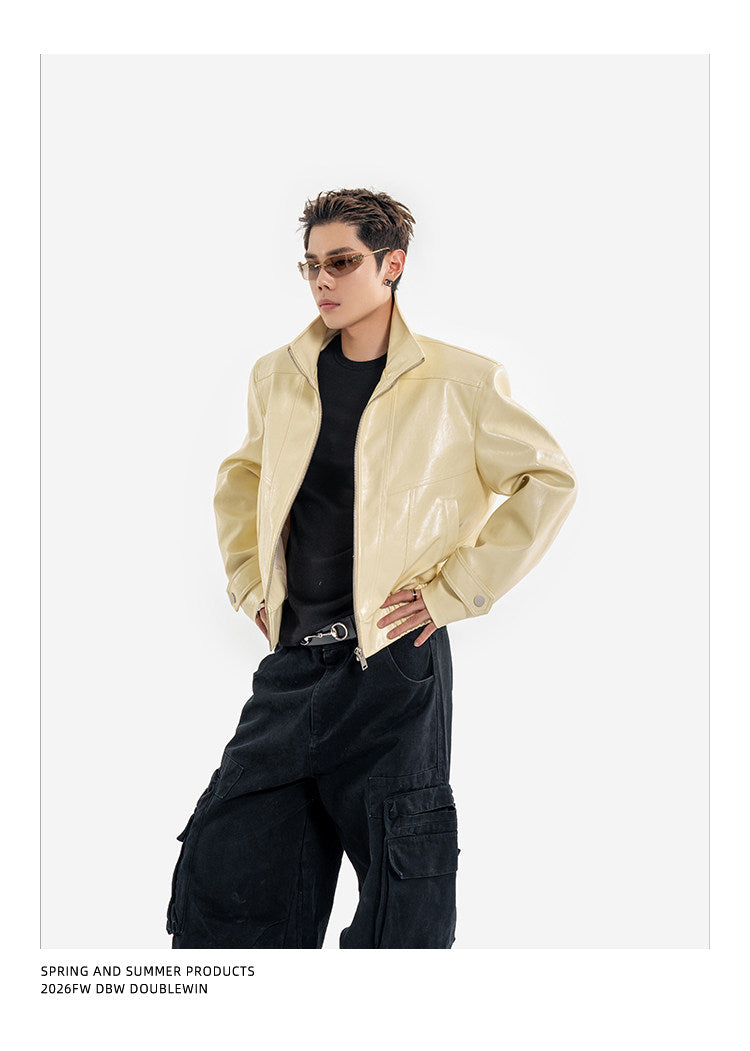Deconstructed Leather Jacket