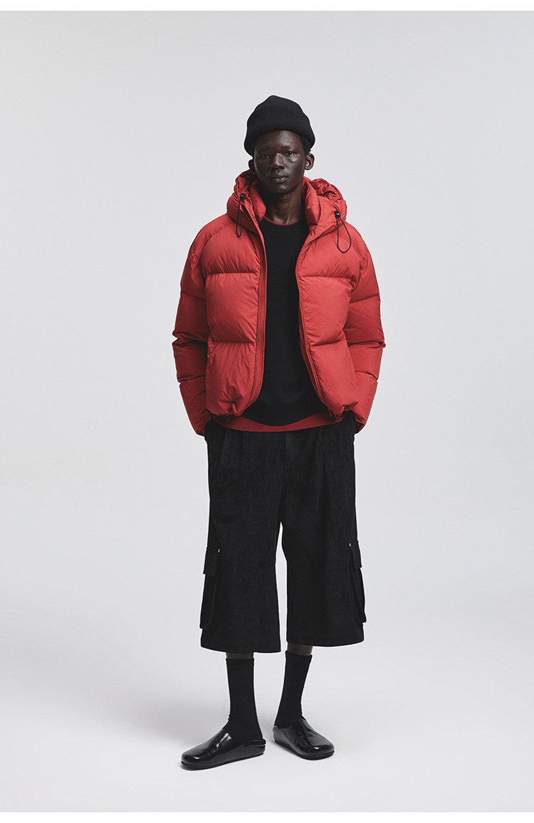 Waterproof Nylon Hooded Down Jacket