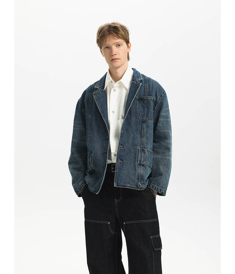 Retro Whisker Denim Jacket