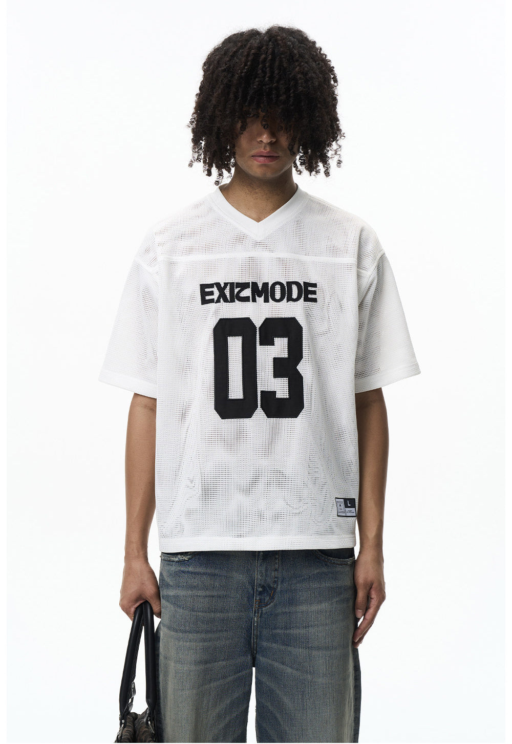 Mesh Hole Loose Fit T-shirt