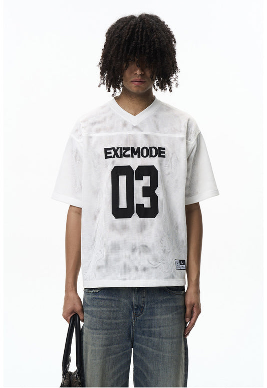 Mesh Hole Loose Fit T-shirt