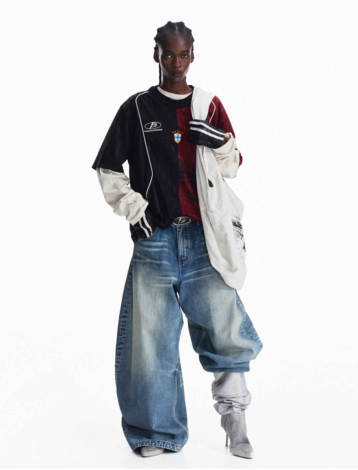 Racing Style Round Neck T-Shirt