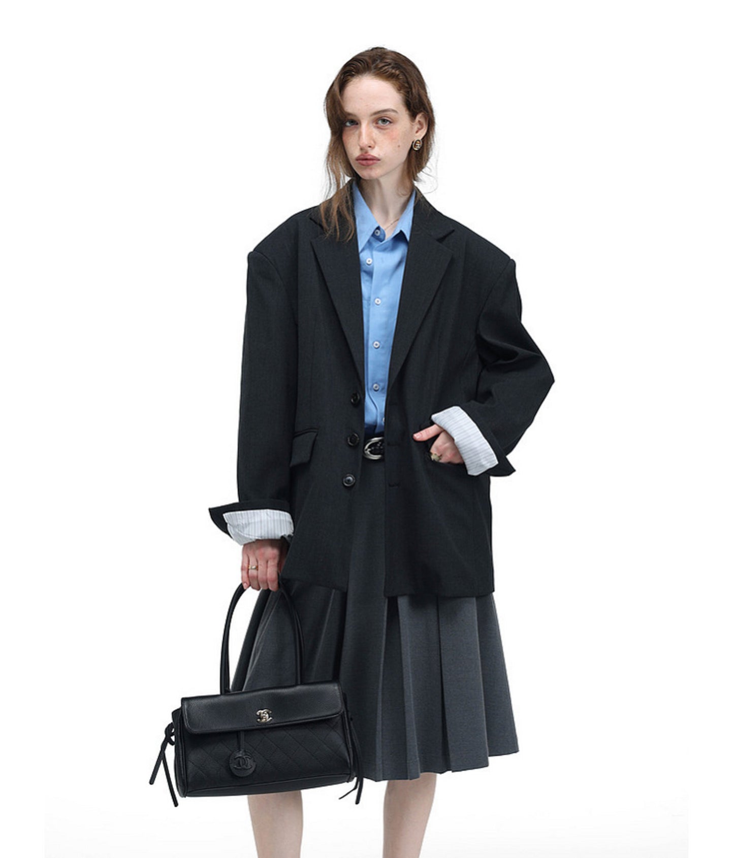 Stitched-Stripe Jacket
