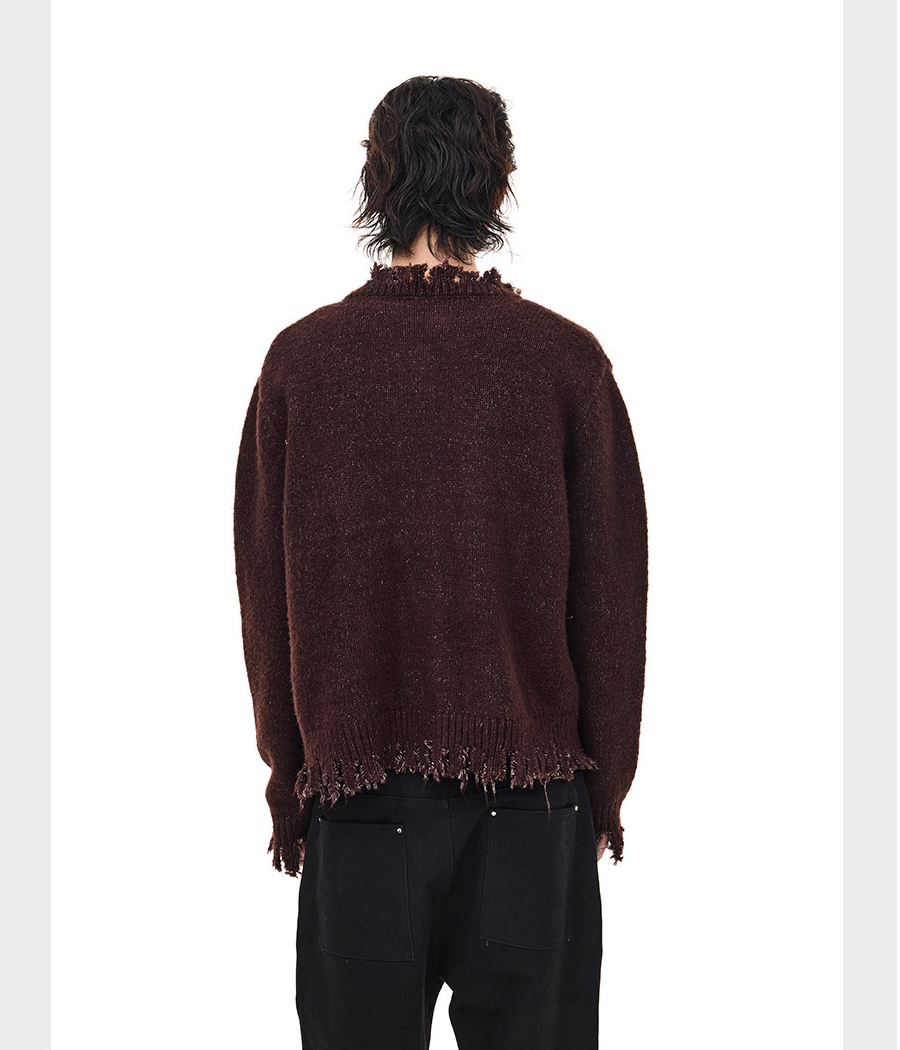 Damage Badge Cardigan