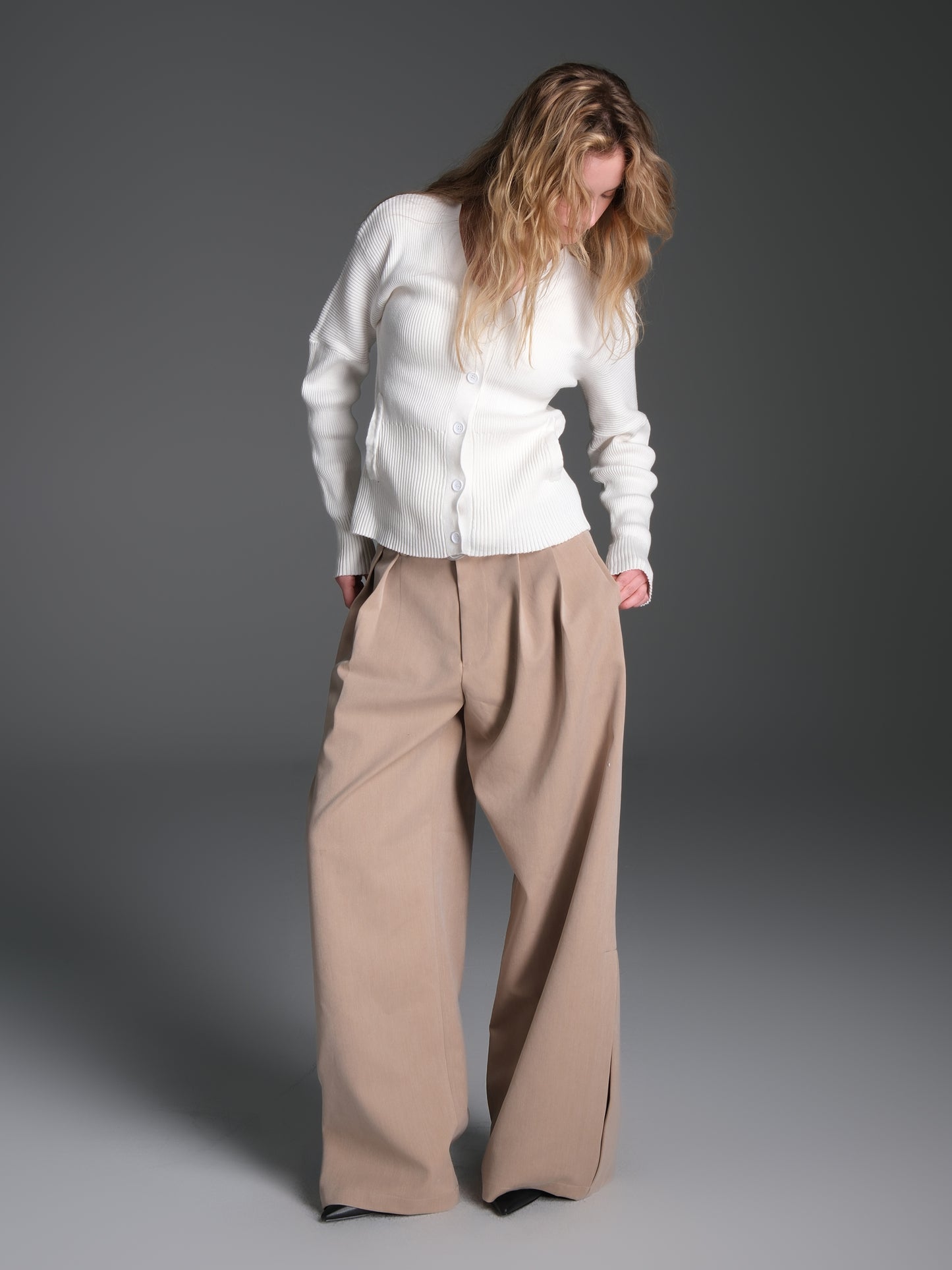 Double Pleated Straight Pants