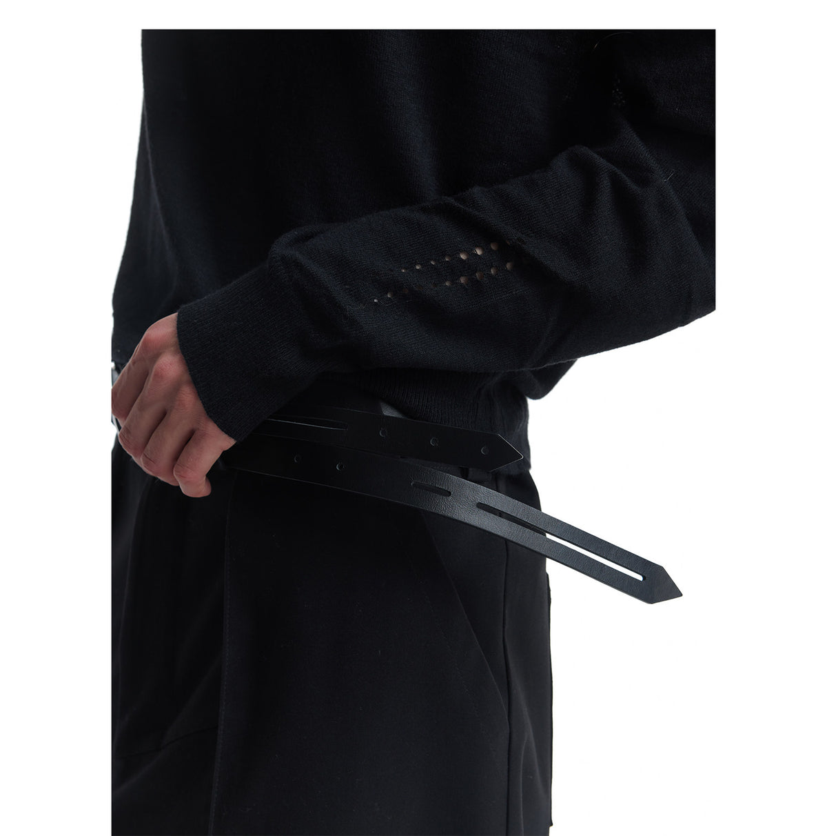 Buckle-less Cowhide Leather Belt