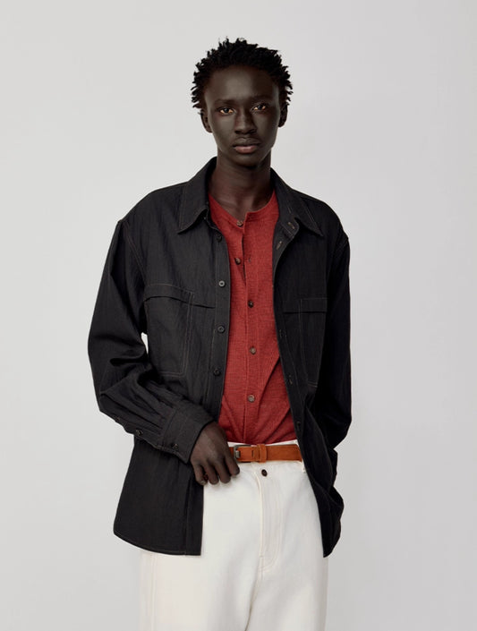 Shirt with patch pockets