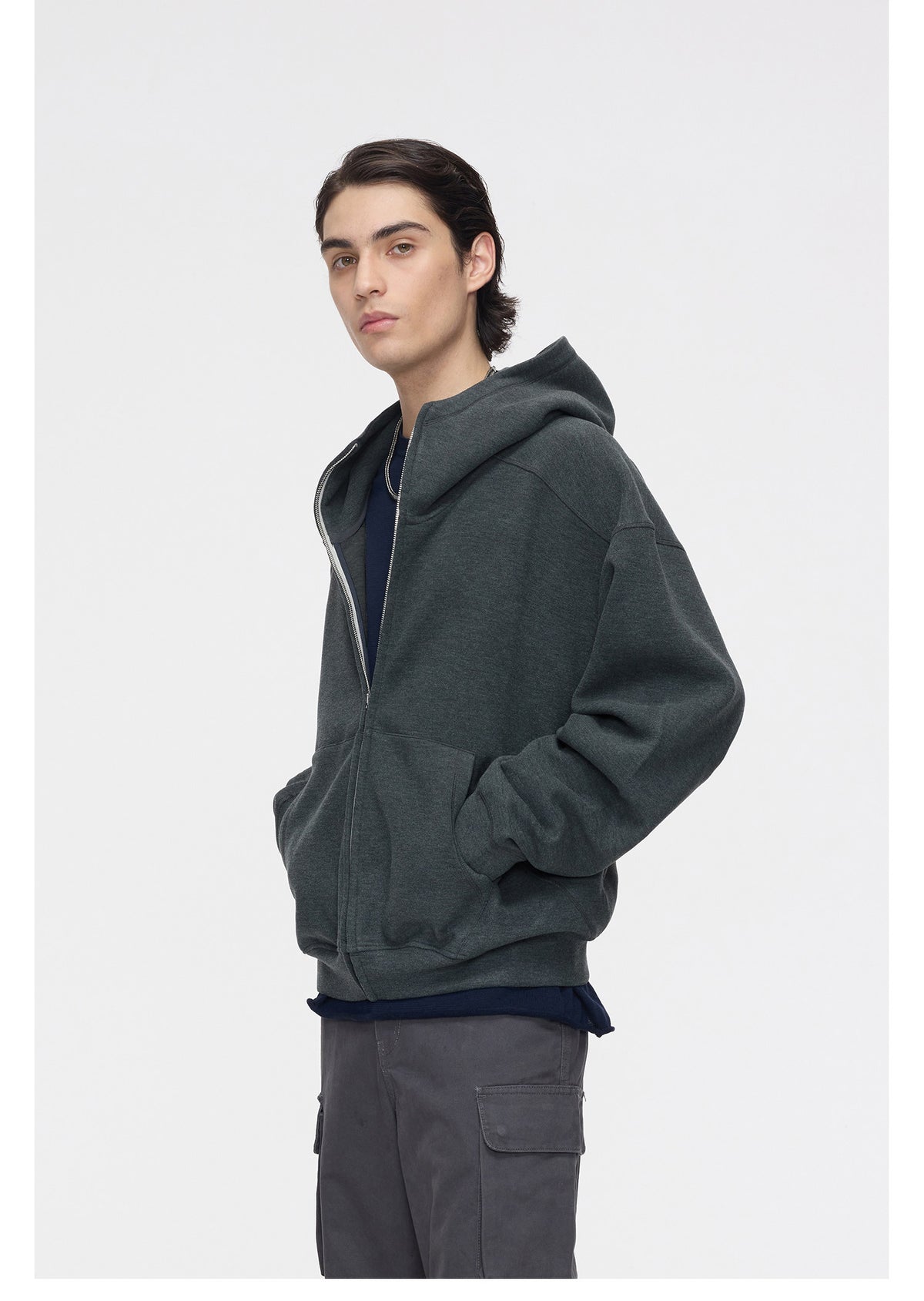 Air Layer-Style Hooded Sweatshirt