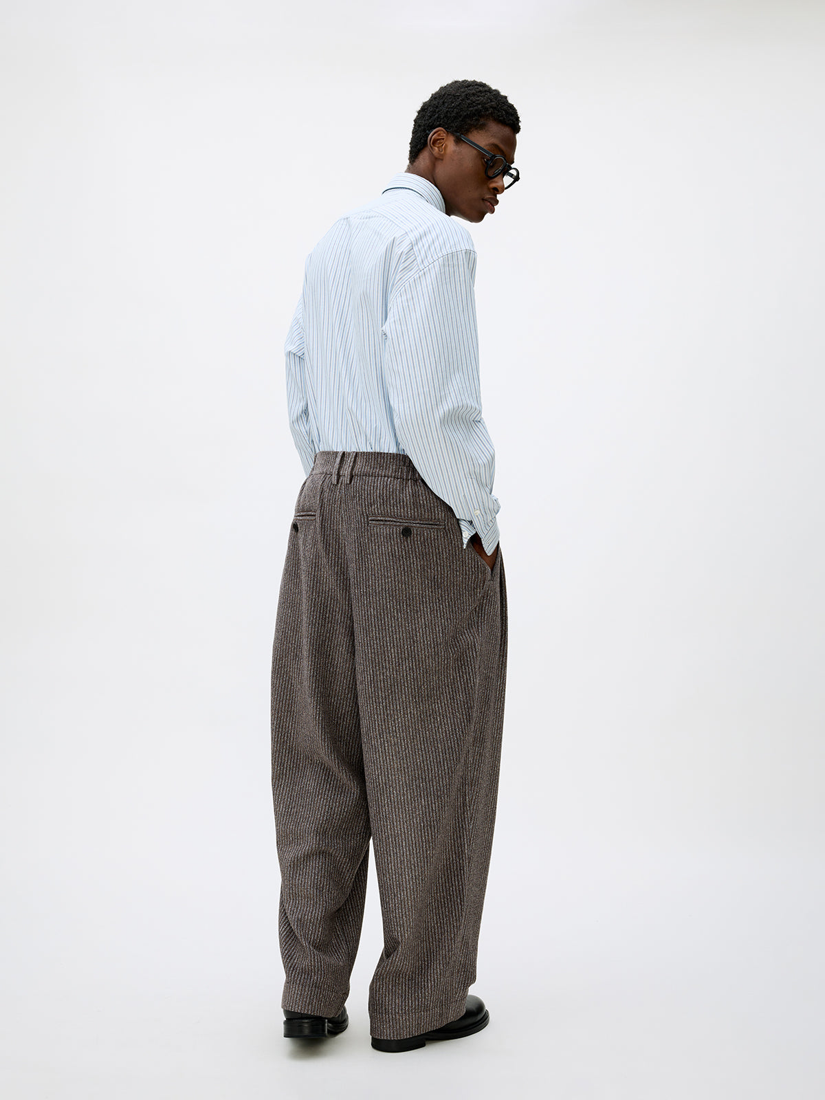 Loose Double-Pleated Casual Pants