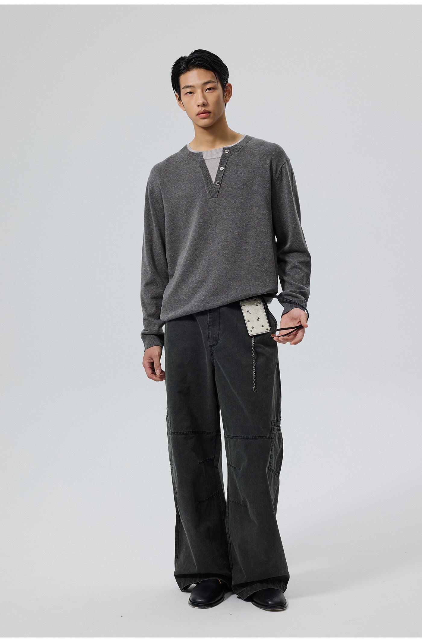 Faux Two-Piece Sweater