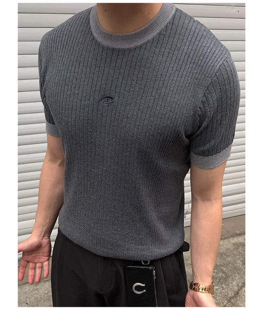 통기성 크루넥 셔츠