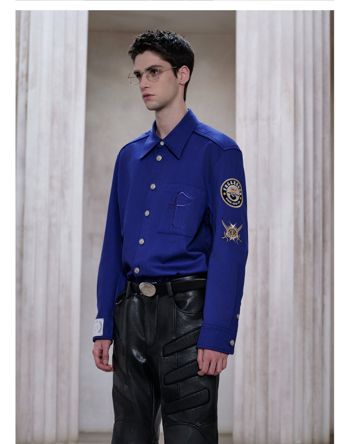 Metallic Button Shirt