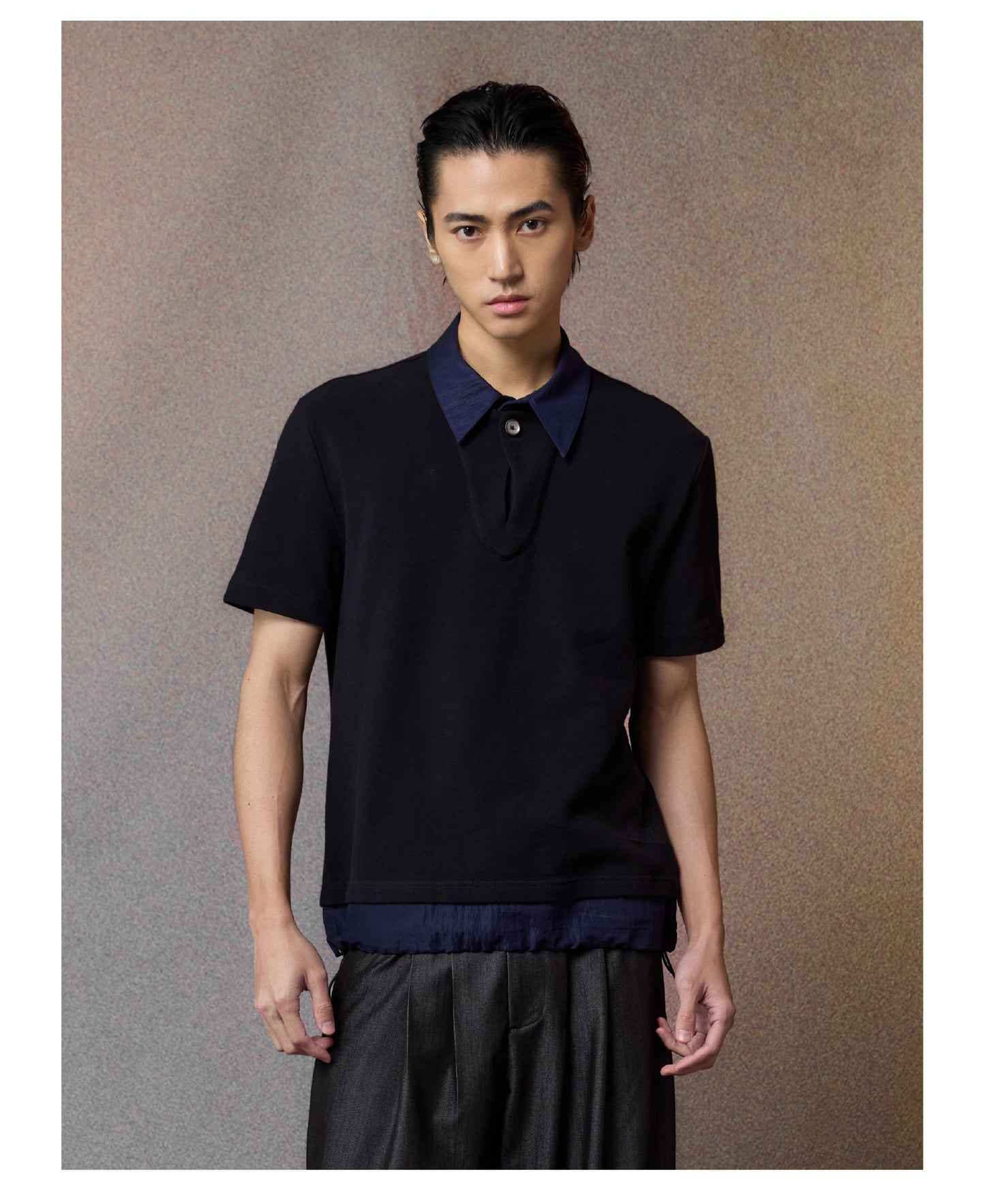 Faux Two-Piece Polo Shirt