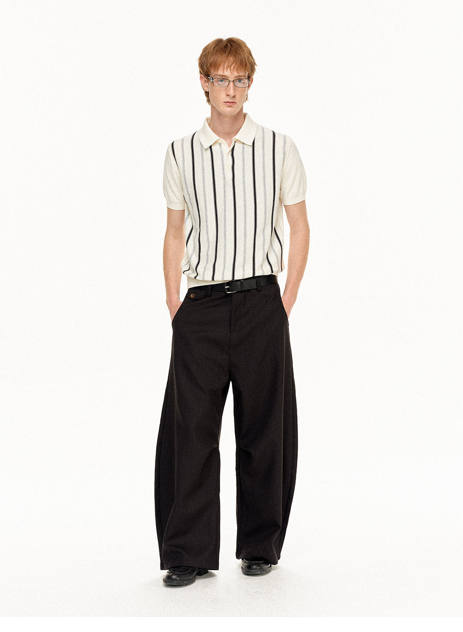 Striped Casual Polo Shirt