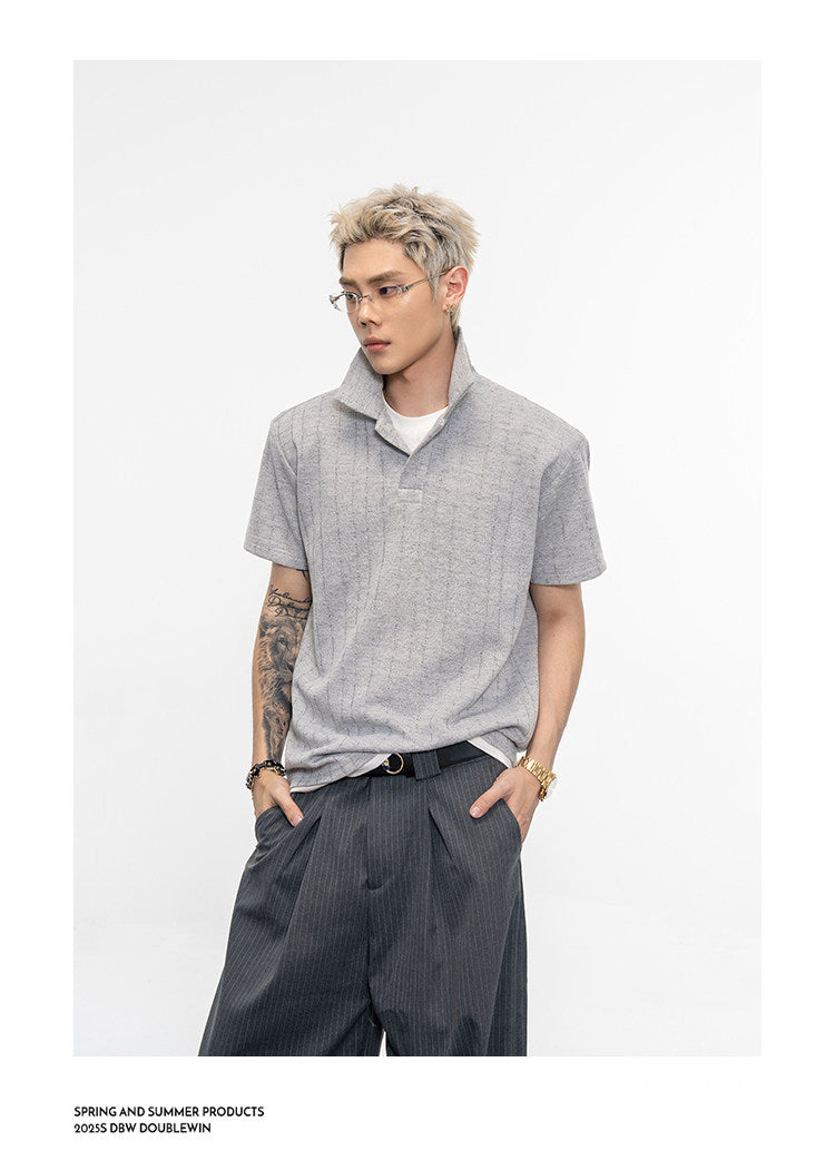 Faux Two-Piece Polo Shirt