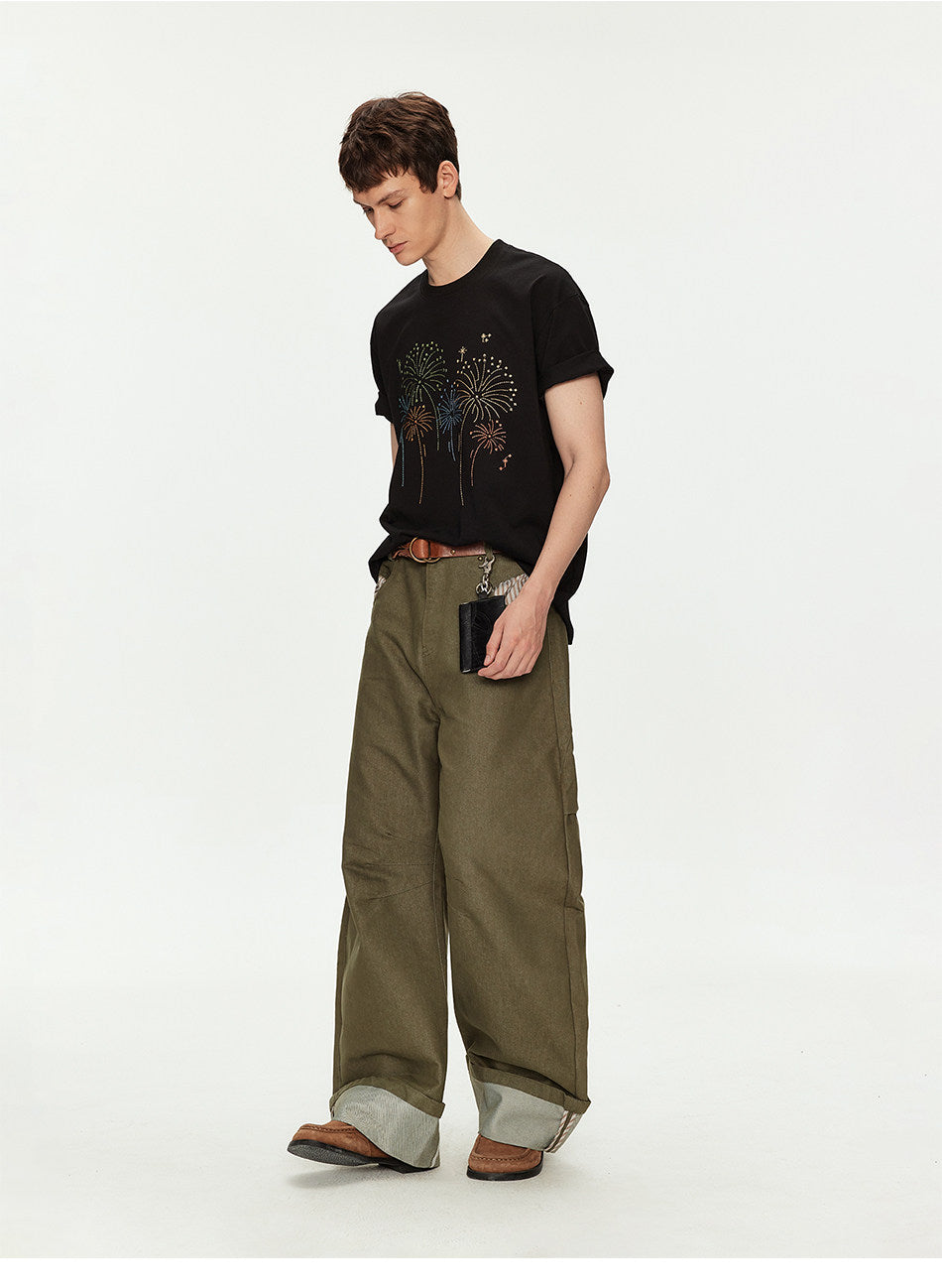 Oversized T-Shirt with Embroidery
