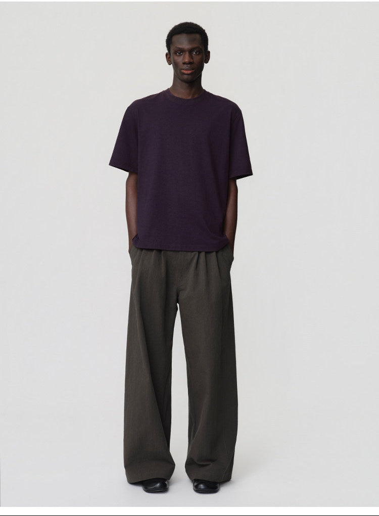 Relaxed-Fit Basic Round-Neck T-Shirt