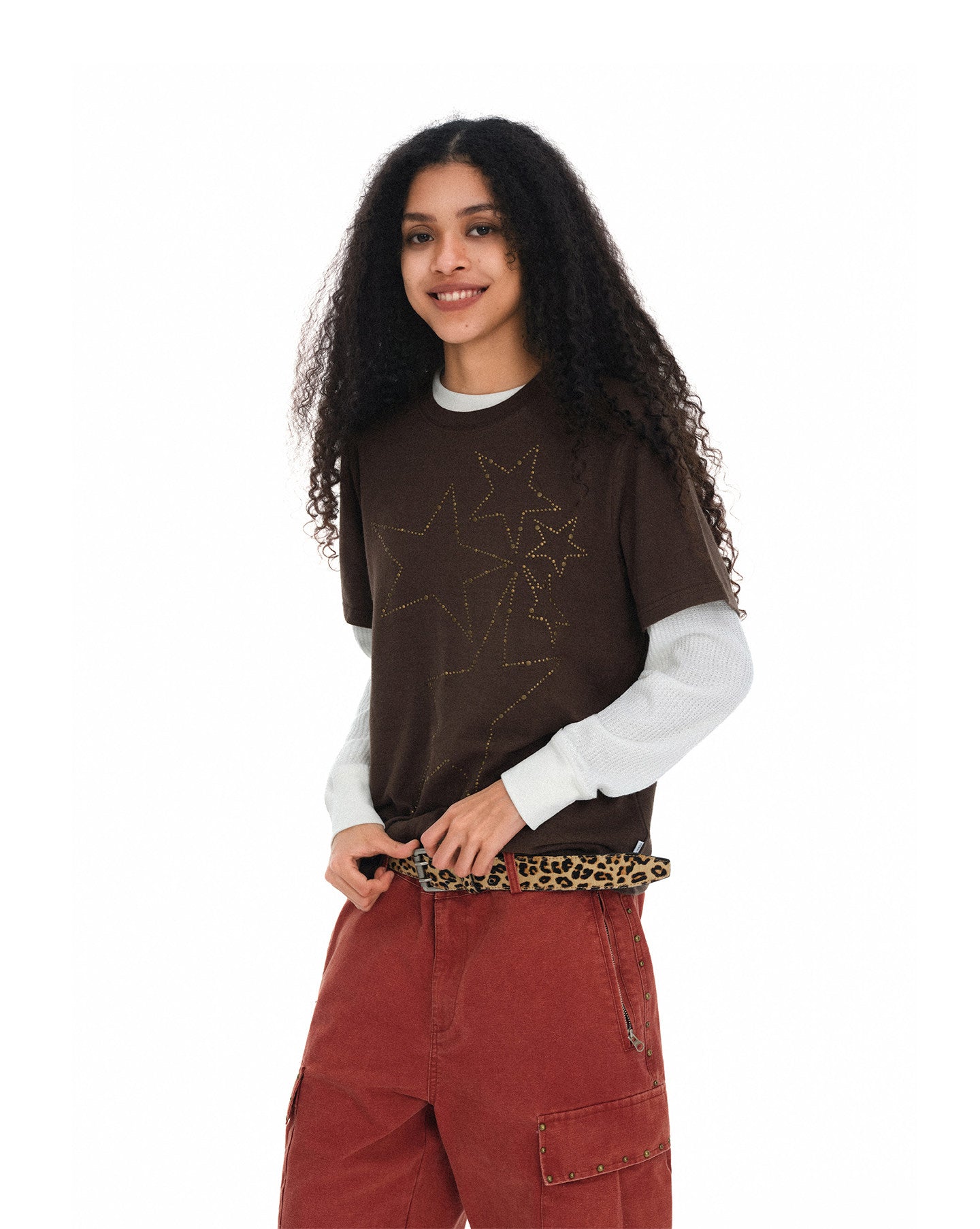 Hot Diamond Round-Neck T-Shirt