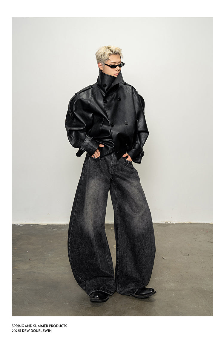 Oversized Stand Collar Jacket