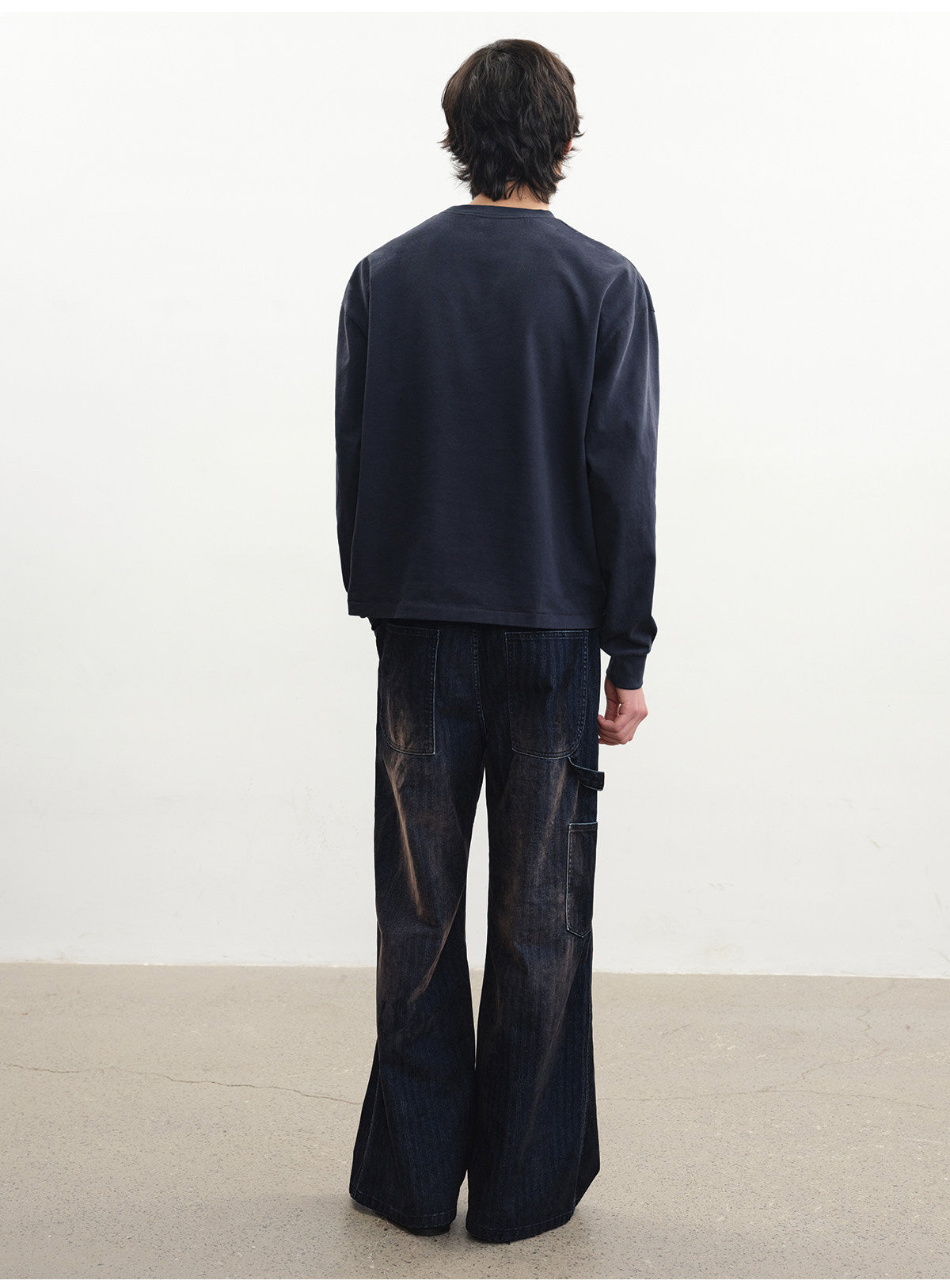 Distressed Print Faded Finish T-Shirt