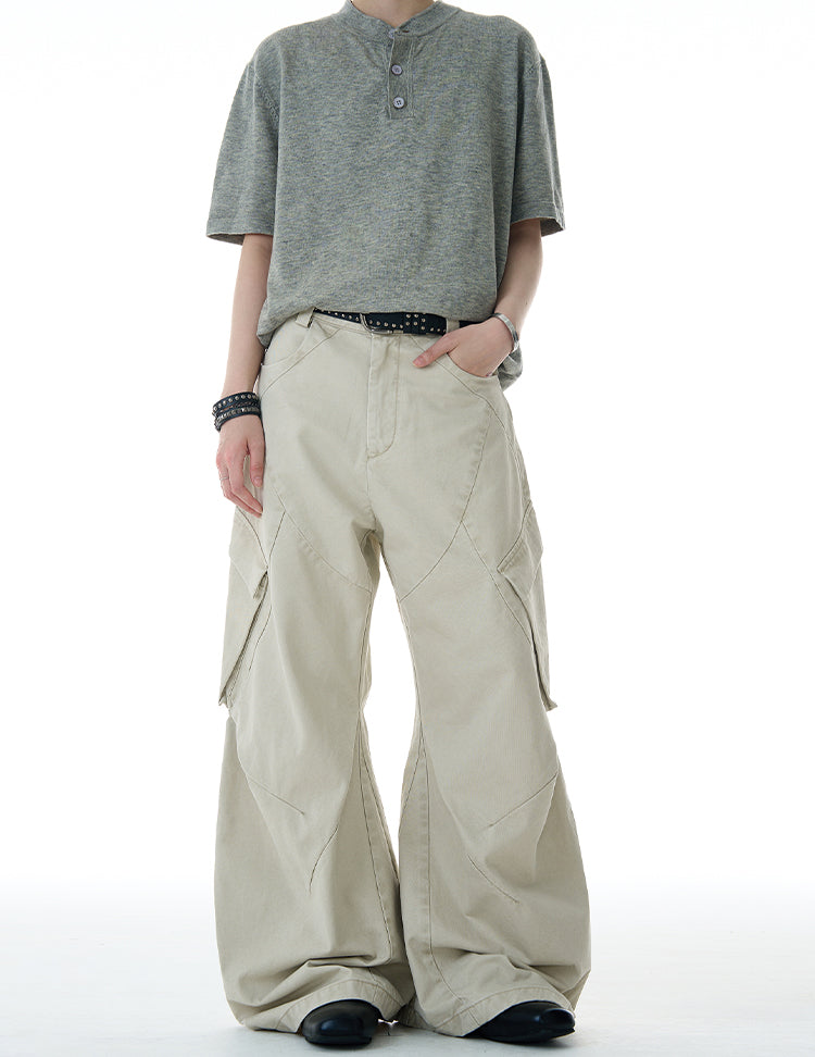 Deconstruction design casual pants