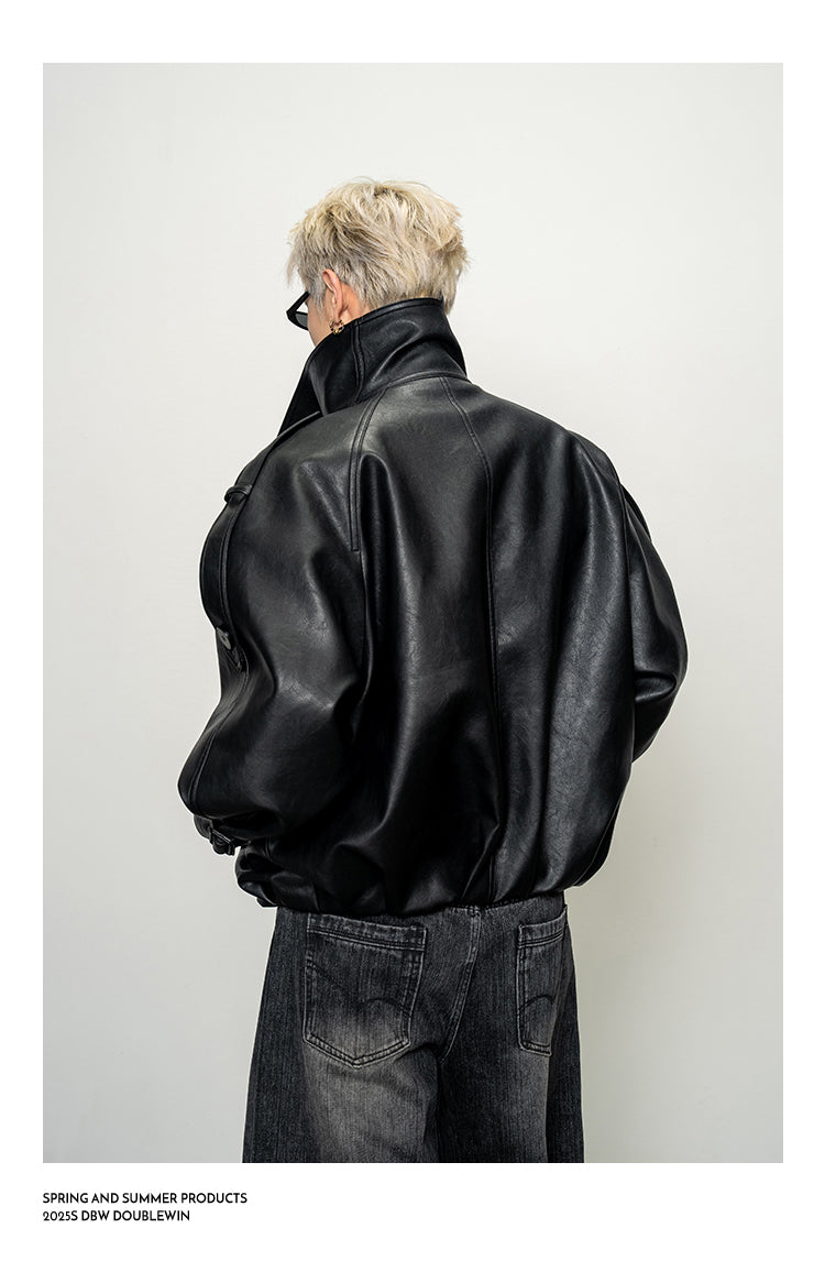 Oversized Stand Collar Jacket