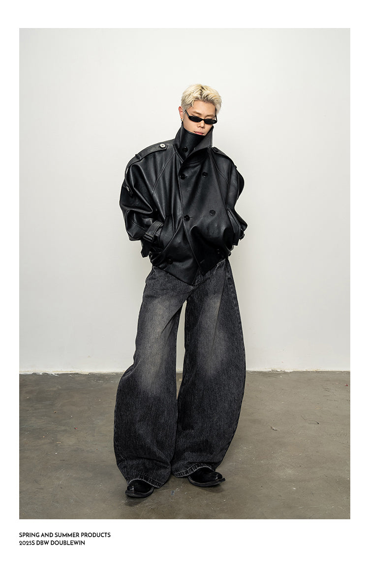 Oversized Stand Collar Jacket