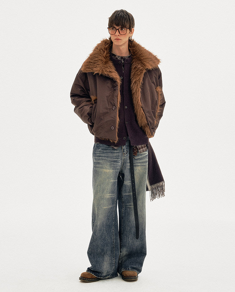 Mountain Carving Cotton Jacket