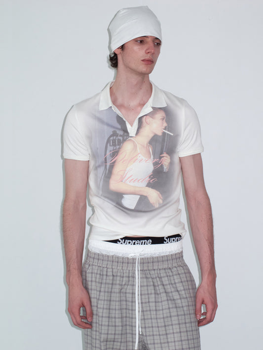 Vintage Millennium Printed Polo Shirt
