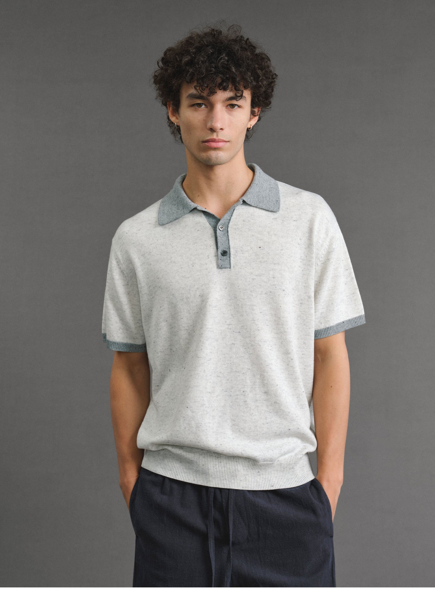 Color-block Polo Shirt