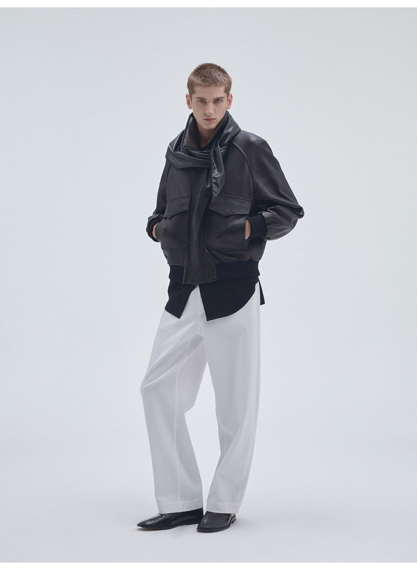 Form-Grain Sheepskin Pocket Jacket