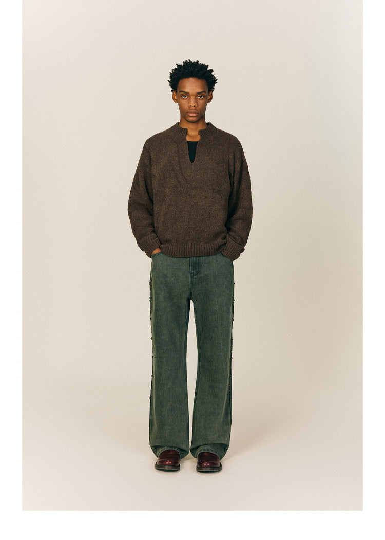 V-Neck Pullover Sweater