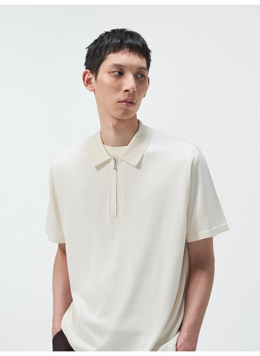 Mulberry Silk Blend Polo Shirt
