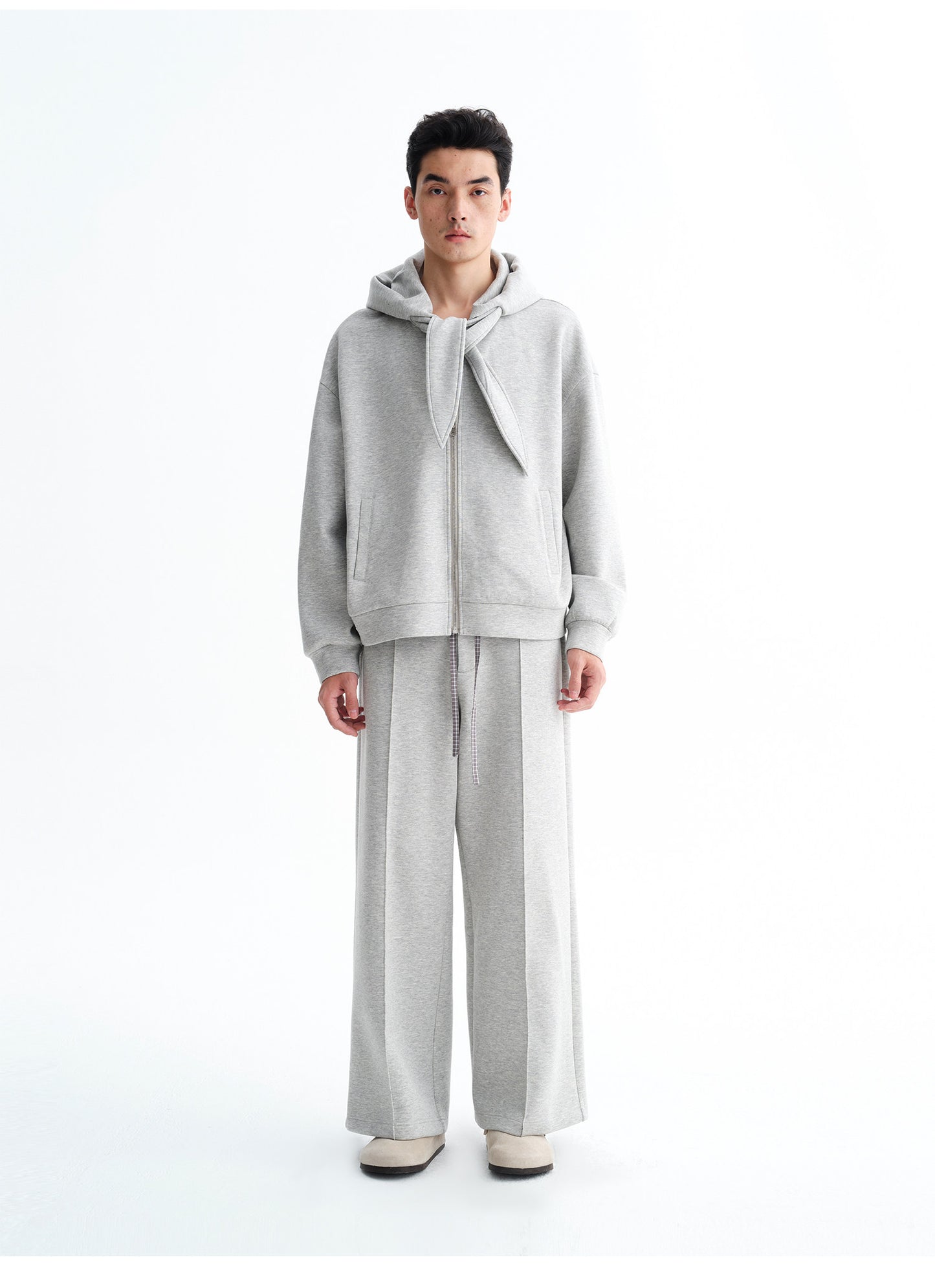 Oversized Bowtie Hooded Sweatshirt