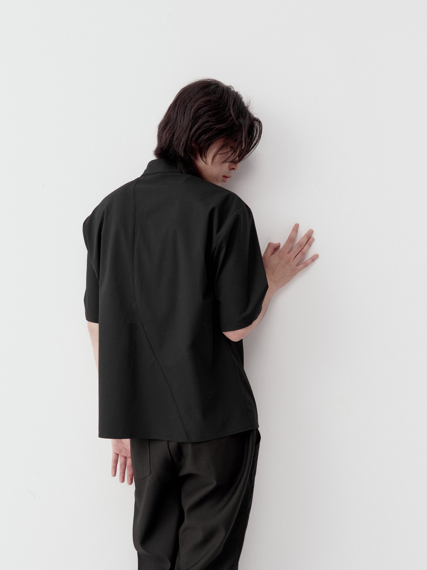 Lightweight Shirt with Stand-Up Collar