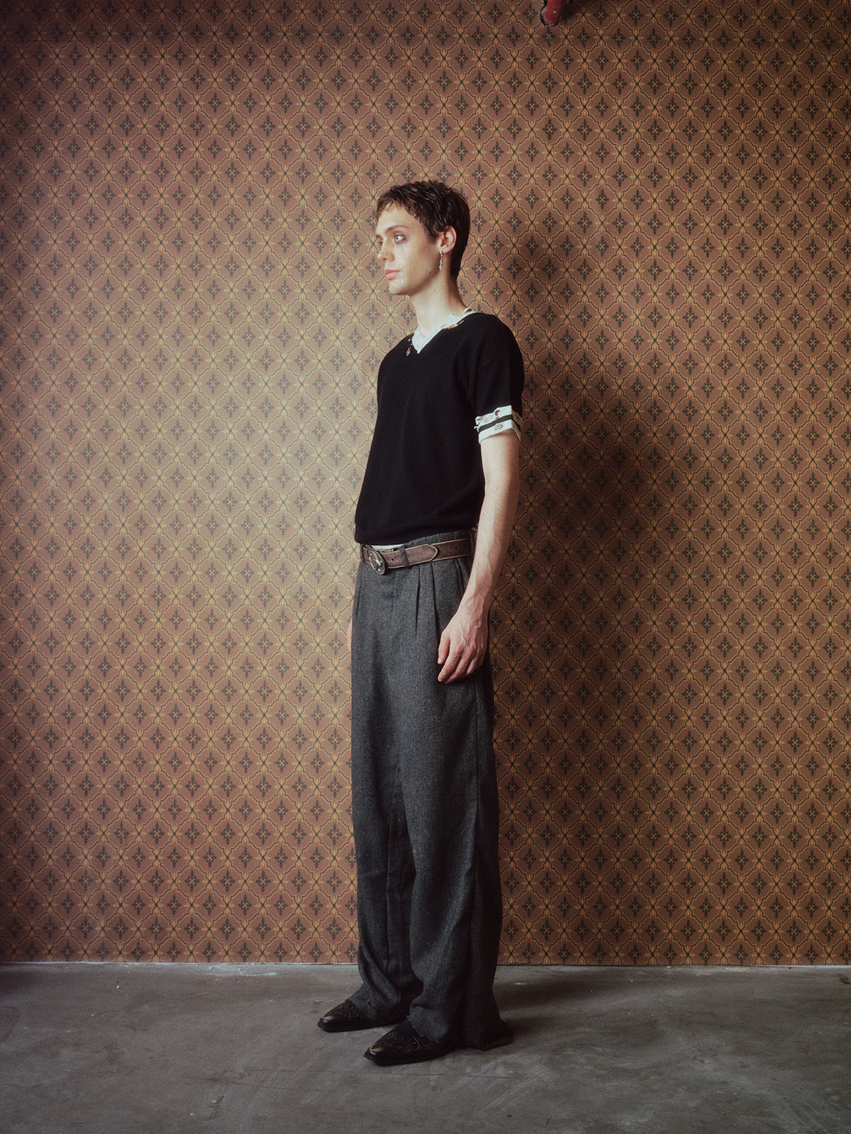 Damage Hem Casual Pants