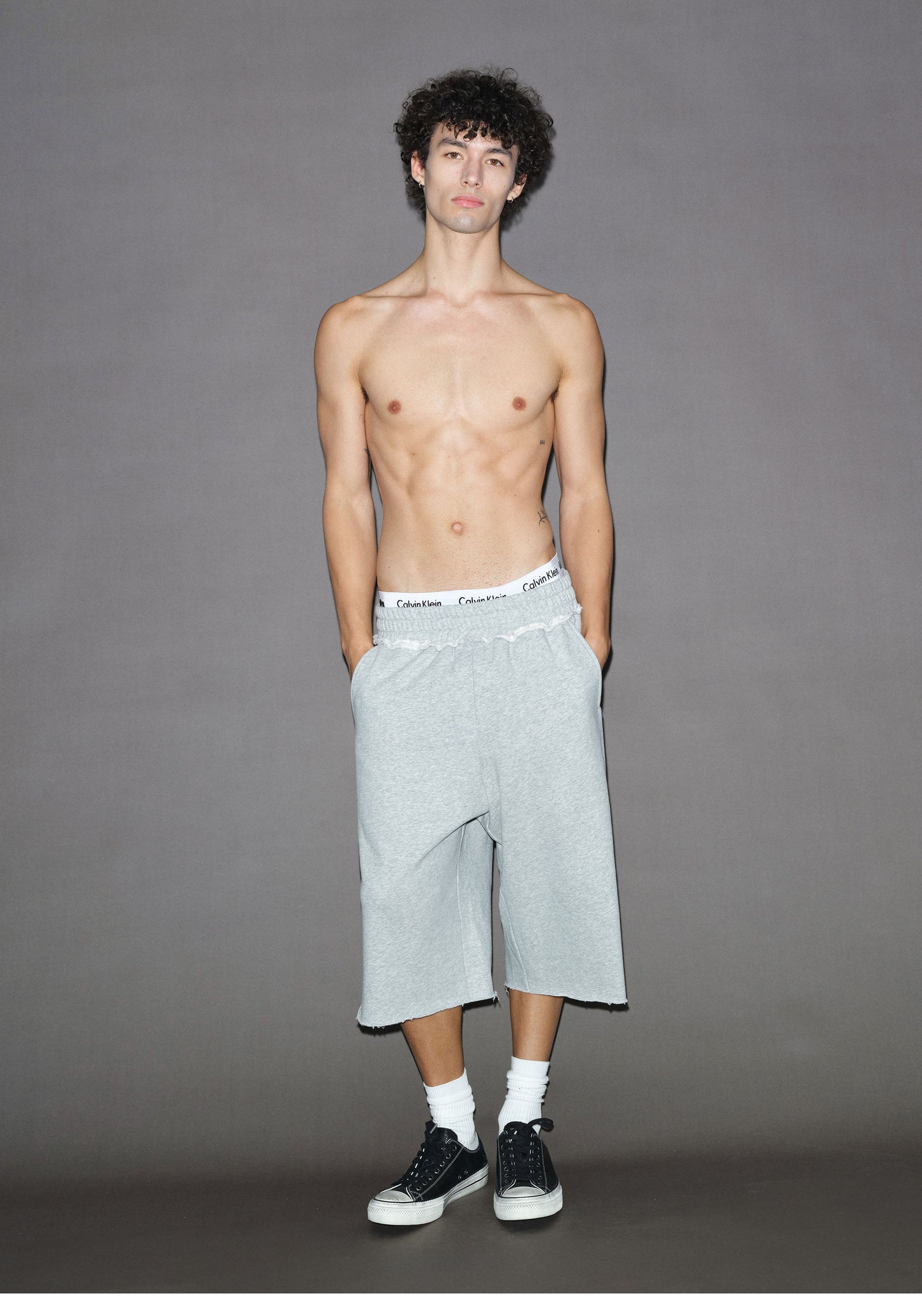 Retro-Style Cotton Shorts