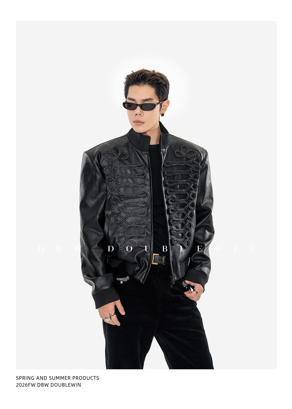 Braided Leather Jacket