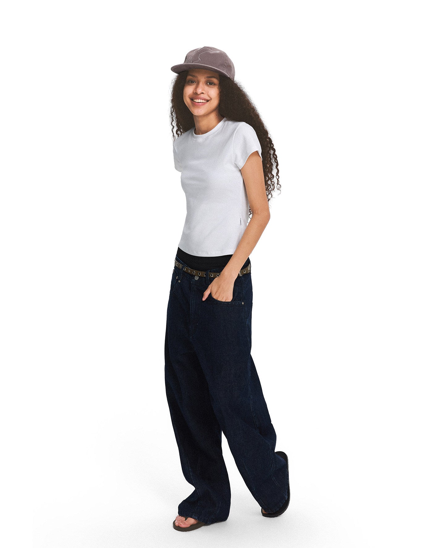 Basic Solid-Color Slim-Fit T-Shirt