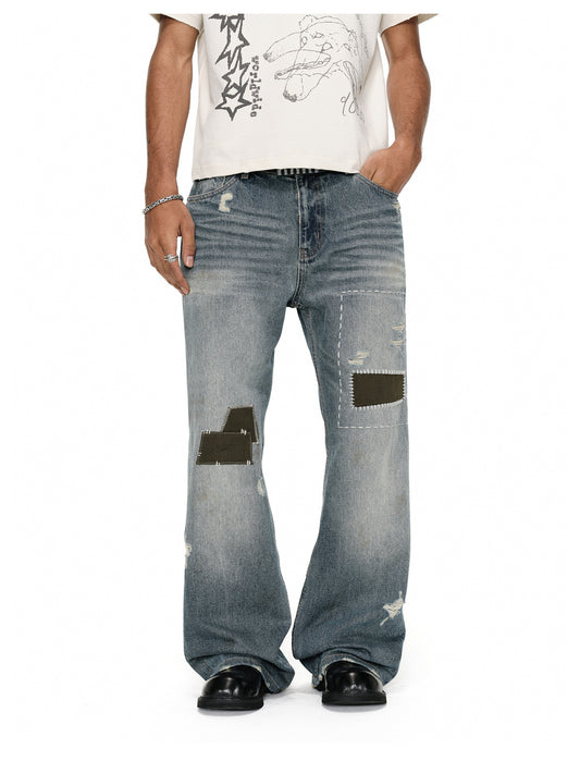 Retro Patch Jeans