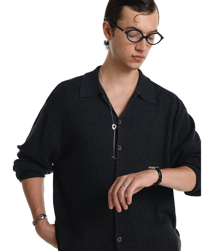 Basic Color Knit Cardigan