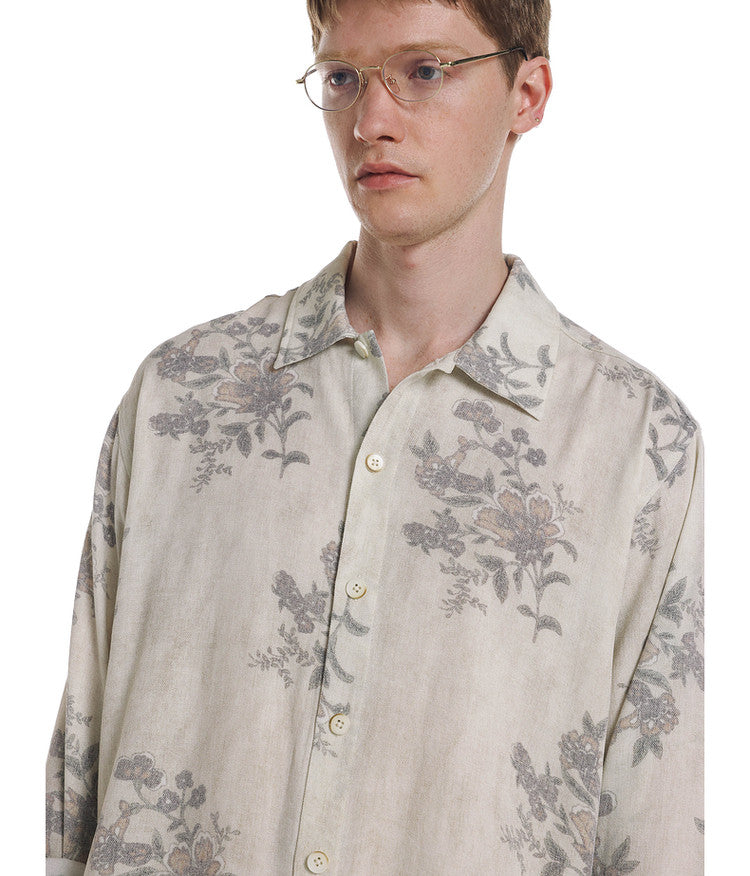 Loose-Fit Floral Shirt