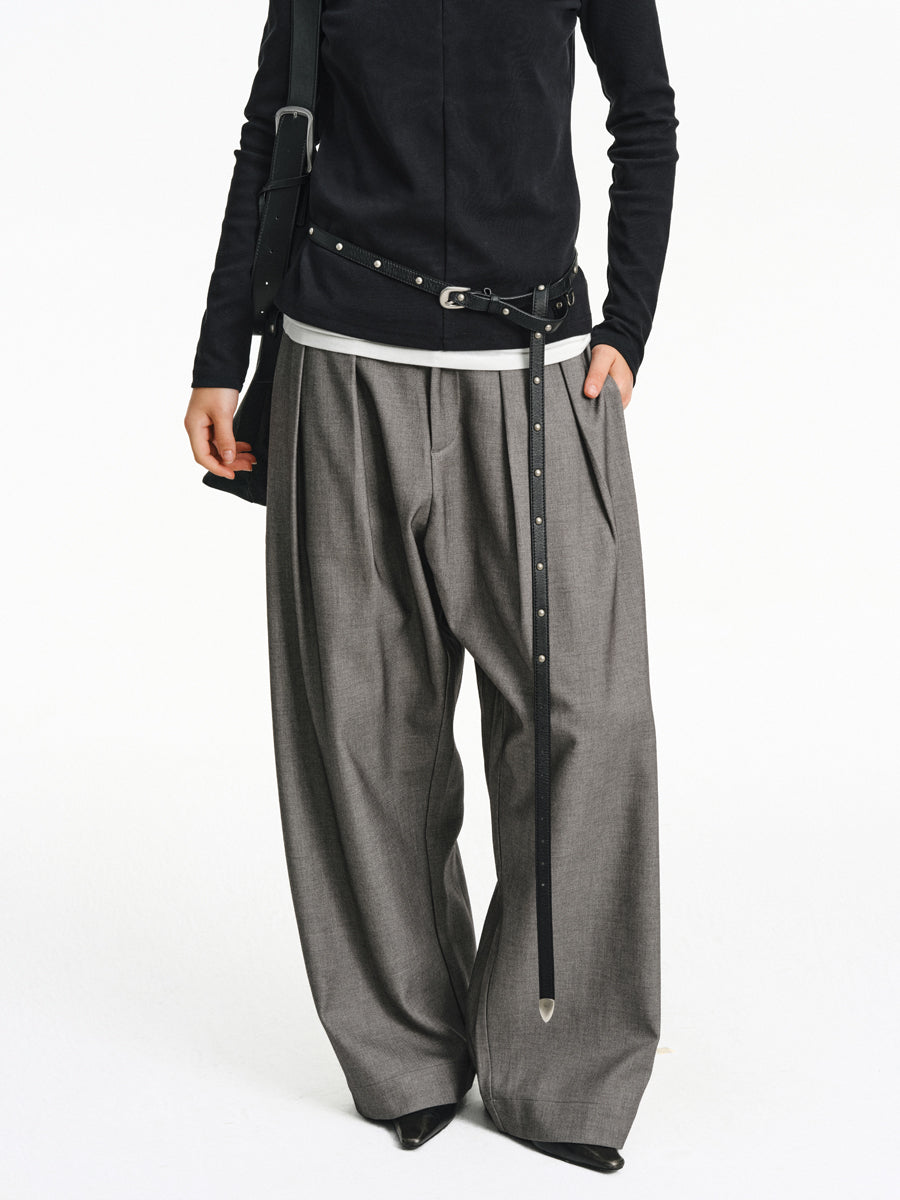 Wide-Leg Casual Pants