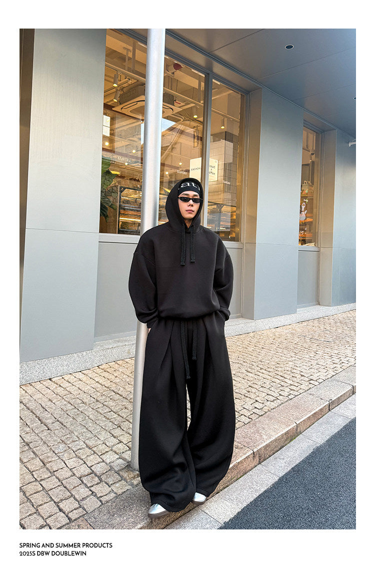 Loose-Fit Hooded Sweatshirt Set