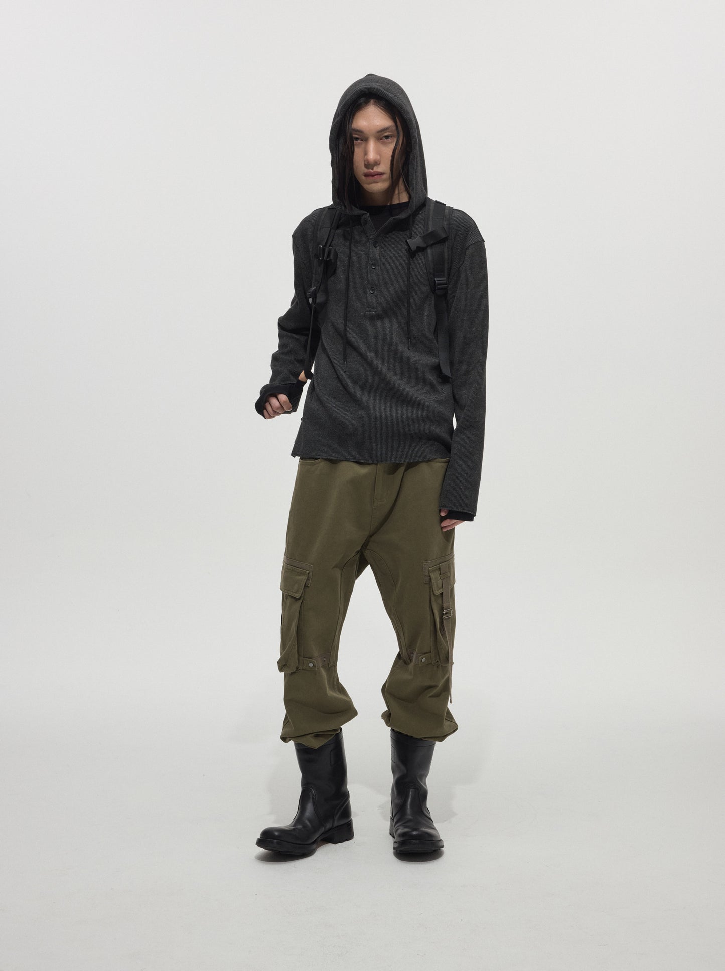 Webbing-Washed Cargo Pants